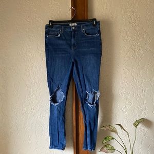 Perfect condition distressed free people jeans